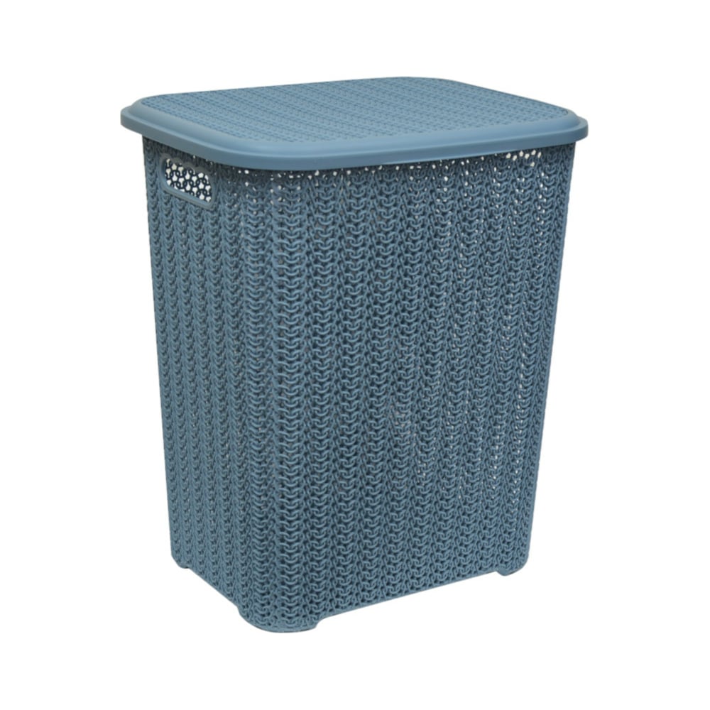 Корзина для белья Violet Вязь 40 л голубая норка 204036 - выгодная цена ...