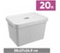 Коробка с крышкой HONEYCOMB 20л (Светло-серый флэк) M-43424973895 2