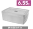 Коробка с крышкой HONEYCOMB 6,55Л (светло-серый флэк) M-433238938 2