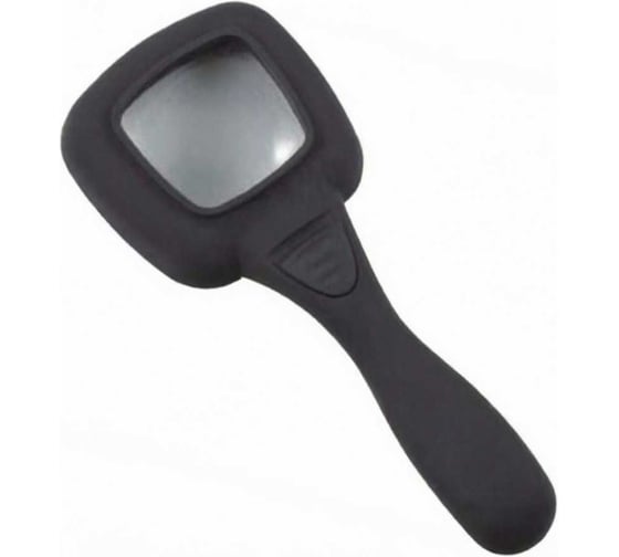 Увеличительное стекло (Лупа) Perfeo ZM1065L чёрный, 4х, 65 мм, ручная, led подсветка, 2*AАА, пластик 30025971