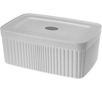 Коробка с крышкой HONEYCOMB 2,5Л (светло-серый флэк) M-433238838