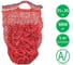 Сетка овощная AV ASIA-VOSTOK GROUP, 25×39 см, 5 кг, красная, 3000 шт, H2539-R7/3000-PACK 1