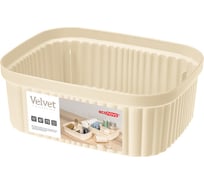 Лоток Econova Velvet 190х150х70 мм, 1.45 л, бежевый 433239007