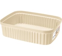 Лоток Econova Velvet 255х190х70 мм, 2.65 л, бежевый 433239107