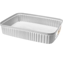 Лоток Econova Velvet 360х265х70 мм, 5.5 л, светло-серый флэк 433239238