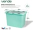 Контейнер VERDE для хранения с крышкой. замки-клипсы. 45л Бирюзовый 0840042 2