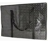 Двухслойная хозяйственная сумка на молнии Beroma 80x55x25 см, чёрный/белый горох 07712618