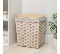 Корзина для белья Доляна Уют плетеная прямоугольная 32x24x41 см 5469841