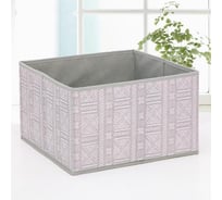 Короб для хранения Доляна Этника 29x29x18 см цвет серый 4538889