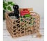 Корзина для хранения Доляна Паутинка плетеная 21x18x14 см цвет коричневый 4686402 4