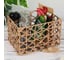 Корзина для хранения Доляна Паутинка плетеная 19x15x12 см цвет коричневый 4686401 2