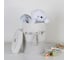 Корзина для белья Доляна Грей плетеная круглая, цвет белый 32x32x41 см 4562951 4