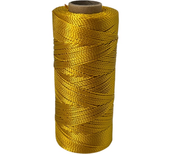 Нить полиамидная крученая truEnergy 93,3x1x2, золотая, бобина 500 м 12888 12884