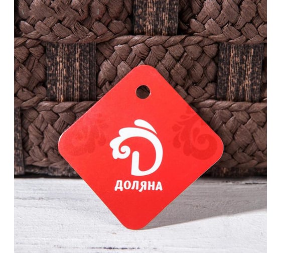 Корзина для хранения Доляна Тэм плетеная 35x25x23 см цвет коричневый, средняя 5250786