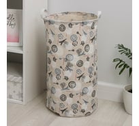 Корзина для белья Доляна Париж 35x35x60 см 3572011