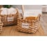 Корзина для хранения Доляна Home плетеная с ручками 25x25x25 см, средняя 5046192 3