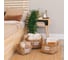 Корзина для хранения Доляна Home плетеная с ручками 25x25x25 см, средняя 5046192 4