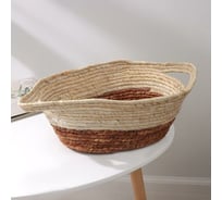 Корзина для хранения Доляна Тэри с ручками 46x28x13 см 7086153