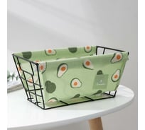 Корзина для хранения Доляна Авокадо 25x15x12 см 5453895