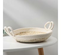 Короб для хранения Доляна Рони 25x25x13 см, цвет белый 5438311