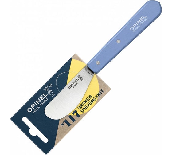 Нож для масла №117 Opinel, нержавеющая сталь, блистер, синий 001937 1