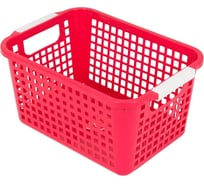 Корзинка BORA ДхШхВ 225x170x125 мм, пластик, красная ПЛ-BO032