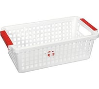 Корзинка BORA ДхШхВ 222x120x74 мм, пластик, белая ПЛ-BO785