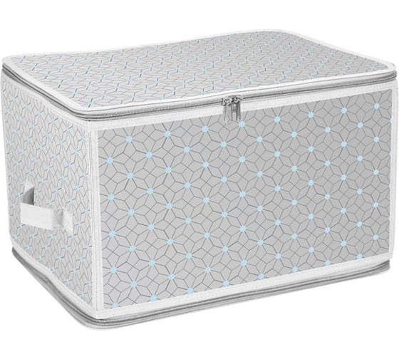 Короб складной на молнии Handy Home Калейдоскоп 400x300x250 мм, прозрачный с серым ESH09LM L