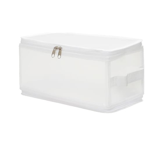 Короб складной на молнии Handy Home Калейдоскоп 300x150x150 мм, прозрачный с серым ESH09LM S