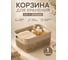Корзина для хранения 23 Болта 3 л, 21x15.5, с ручками, бежевая, 1 шт. KL141011005ф1 2