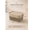 Корзина для хранения 23 Болта 3 л, 22x15.9, с крышкой, бежевая, 1 шт. KL141111005ф1 3