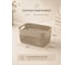 Корзина для хранения 23 Болта 3 л, 21x15.5, с ручками, бежевая, 4 шт. KL141011005ф4 3