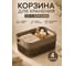 Корзина для хранения 23 Болта 3 л, 21x15.5, с ручками, коричневая, 4 шт. KL141011105ф4 2