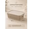 Корзина дляxранения 3л 28.1x18.5 с крышкой бежевая,4 шт (В) KL411111005ф4 23 БОЛТА 3