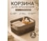 Корзина для хранения 23 БОЛТА 5 л, 24.8x18.2, с ручками, коричневая, 2 шт. KL141211105ф2 2