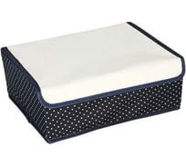 Короб для хранения Beroma с ячейками и прозрачной крышкой, синий в горошек 07712327