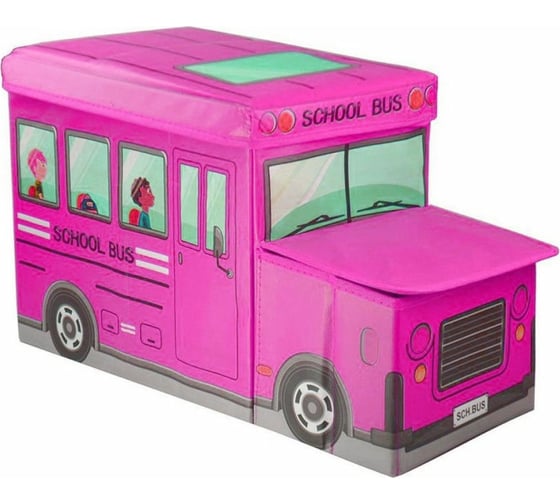 Короб для хранения игрушек Beroma Автобус розовый 07706791 1