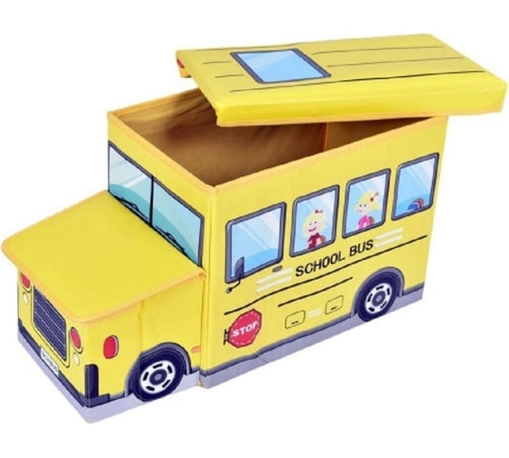 Короб для хранения игрушек Beroma Автобус жёлтый 07709093 1