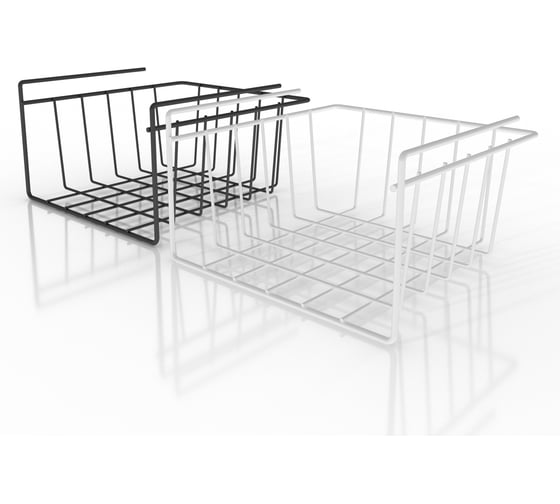 Подвесная корзина ПК МАГС EASY-SYSTEM на полку 26x26x15 см черный 3 шт СКЛ07-00015-2