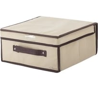 Коробка для хранения Paxwell Ордер Лайт 3015 с крышкой, бежевая, 3 шт в упаковке ORBXLT3015SET-103101