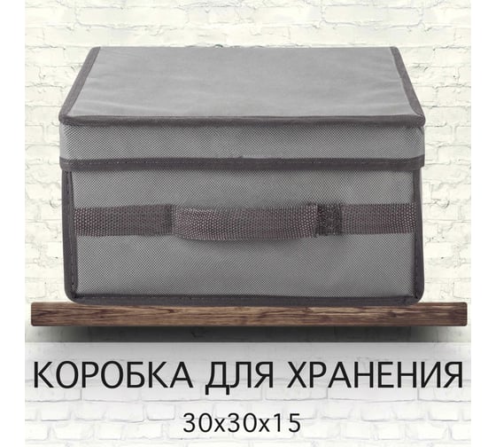 Коробка для хранения Paxwell Ордер Про 3015 с крышкой, серая ORBCPR3015-101069