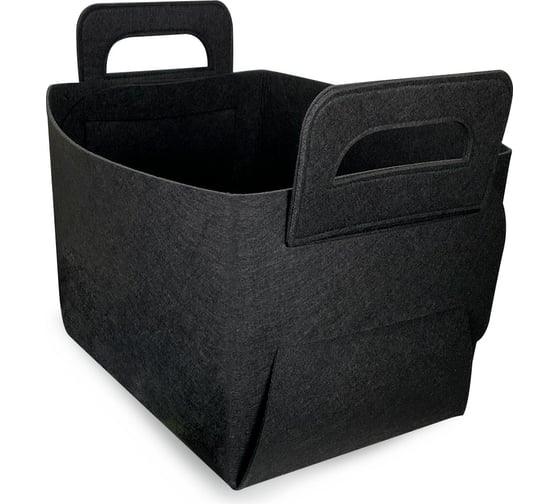 Короб для хранения ГЕЛЕОС Войлок, 36x25x23 см, размер L, черный ВЛК-ЧЛ 1