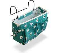 Подвесной органайзер ГЕЛЕОС Фигуры, большие карманы, зелёный ОРГ-БК4