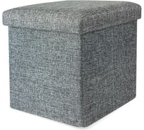 Складной короб-пуф ГЕЛЕОС 31-ТС, размер 31x31x31 см, серый ПУФ-31-ТС