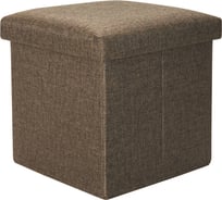 Короб складной ГЕЛЕОС Пуф 31-БР, размер 30x30x30 см, коричневый ПУФ-31-БР