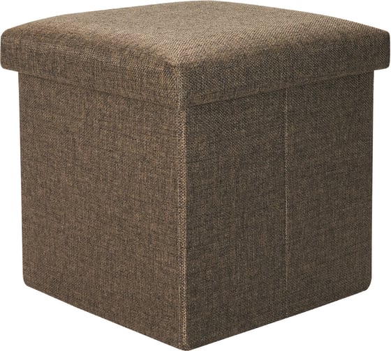 Короб складной ГЕЛЕОС Пуф 31-БР, размер 30x30x30 см, коричневый ПУФ-31-БР