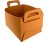 Короб для хранения ГЕЛЕОС Войлок, 18x13x11 см, размер S, рыжий ВЛК-РС