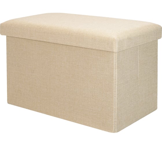Короб складной ГЕЛЕОС Пуф 49-КХ, размер 48x30x30 см, бежевый ПУФ-49-КХ