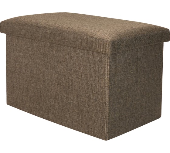 Короб складной ГЕЛЕОС Пуф 49-БР, размер 48x30x30 см, коричневый ПУФ-49-БР