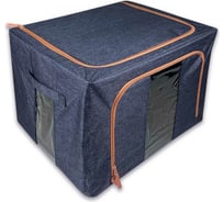 Кофр для хранения вещей ГЕЛЕОС Оксфорд тёмно-синий, 50x40x33 см, 66 л К66-ТС